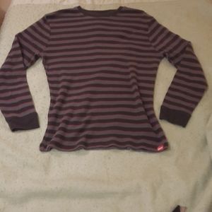 Vans striped sweater gray/red XL